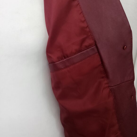 Vintage 90s Bagatelle Women's Jacket Oxblood Size 10 - Picture 5 of 9